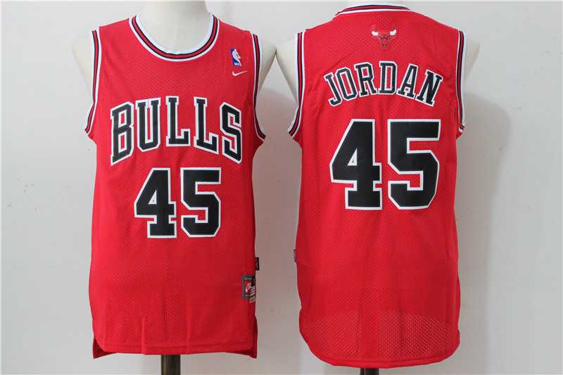 Chicago Bulls #45 Michael Jordan Red  Swingman Throwback Jerseys,We sell and wholesale Chicago Bulls #45 Michael Jordan Red  Swingman Throwback Jerseys on line form chian!